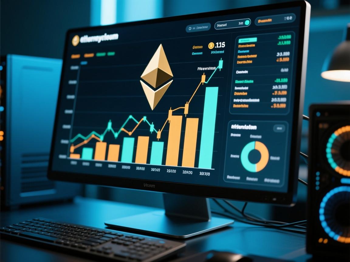 电脑以太坊显示算力图片解析